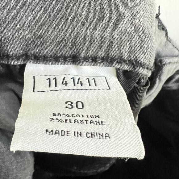 KDNK 11 4 14 11 Gray Black Star Skinny Jeans Men's 30x29 Low Rise Distressed - Picture 5 of 6